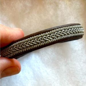 COOL VIBES. Handcrafted Leather & Silver Bracelet.